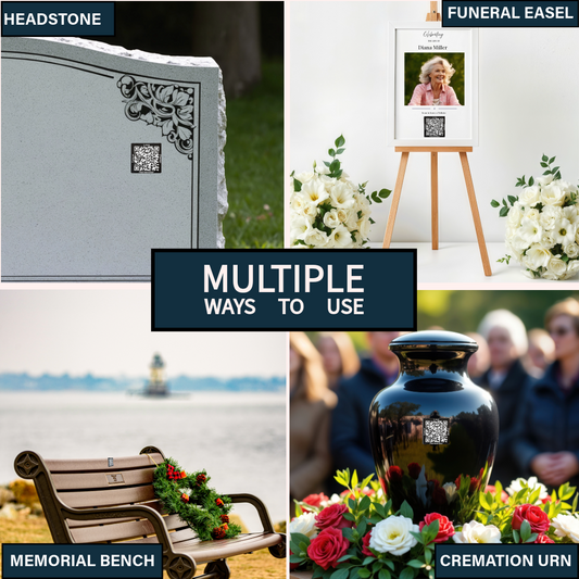 Memorial Page + QR Code Keepsake